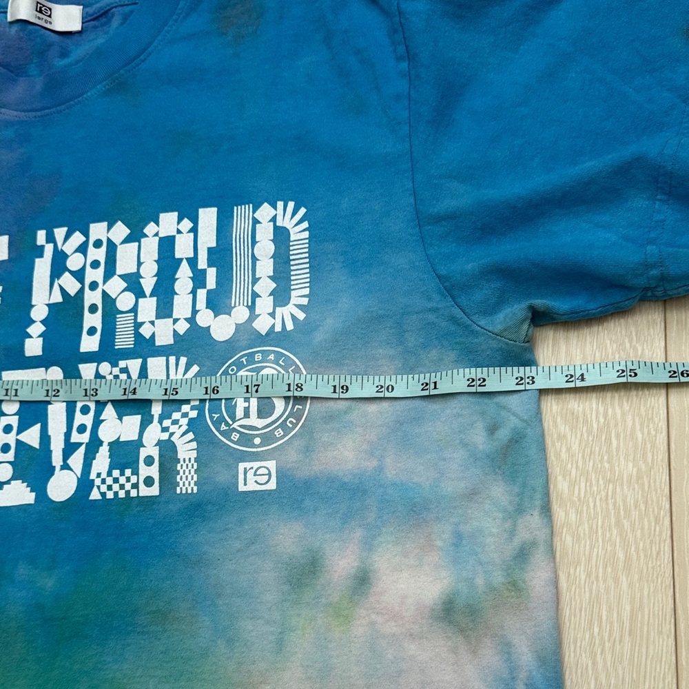 ✨ Unisex Bay Football Club Colorful Tie-Dye Short Sleeve Tee - Picture 4 of 6